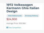 Thumbnail Photo 8 for 1972 Volkswagen Karmann-Ghia